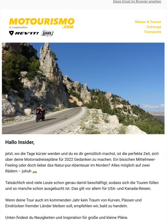 Von welcher Motorradtour fr 2022 trumst du?