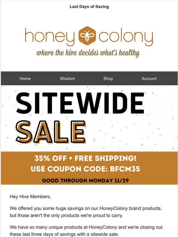 Sitewide Sale (35% OFF!)