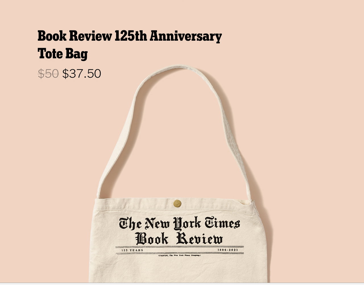 Book Review 125th Anniversary Tote Bag