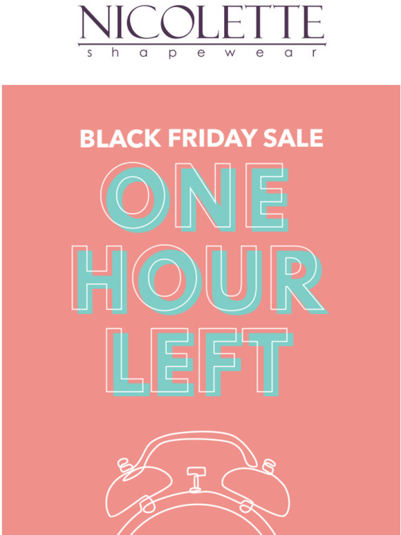 one hour left of 50% off