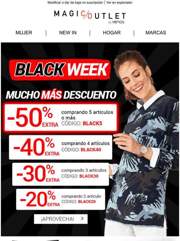 Magic Outlet: Y MS, Y MS! -50%, -40%, -30% -20% \u003e\u003e | Milled