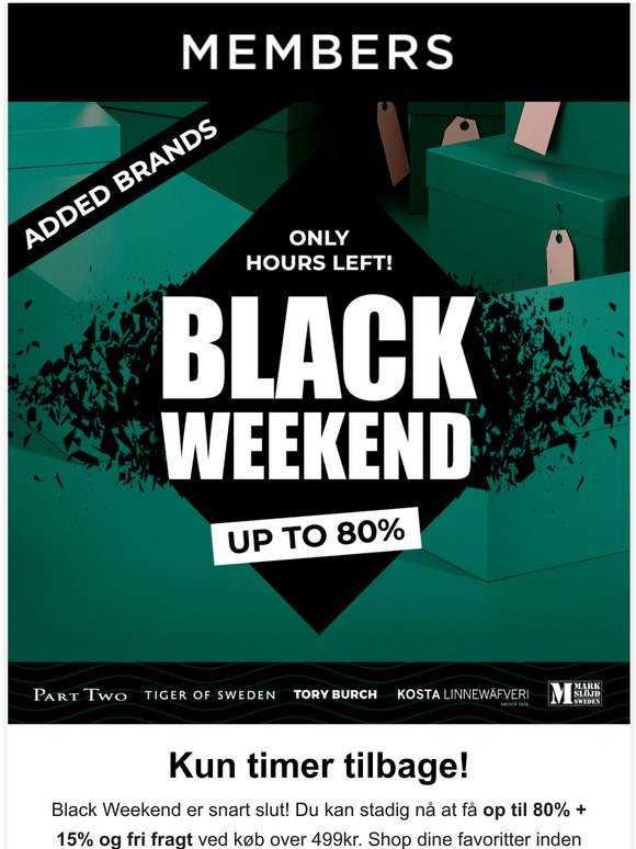Sidste chance at shoppe Black Weekend