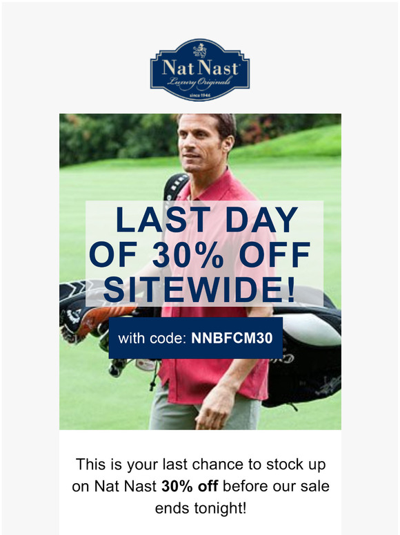 Last Call for 30% off Sitewide!