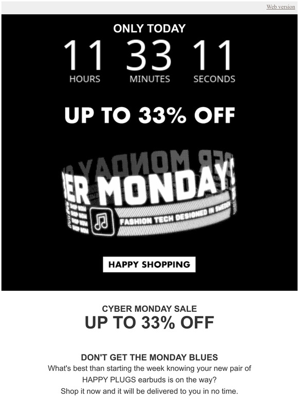 CYBER MONDAY SALE - Up to 33% Off
