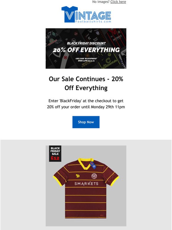 Our Sale Continues - 20% Off Everything