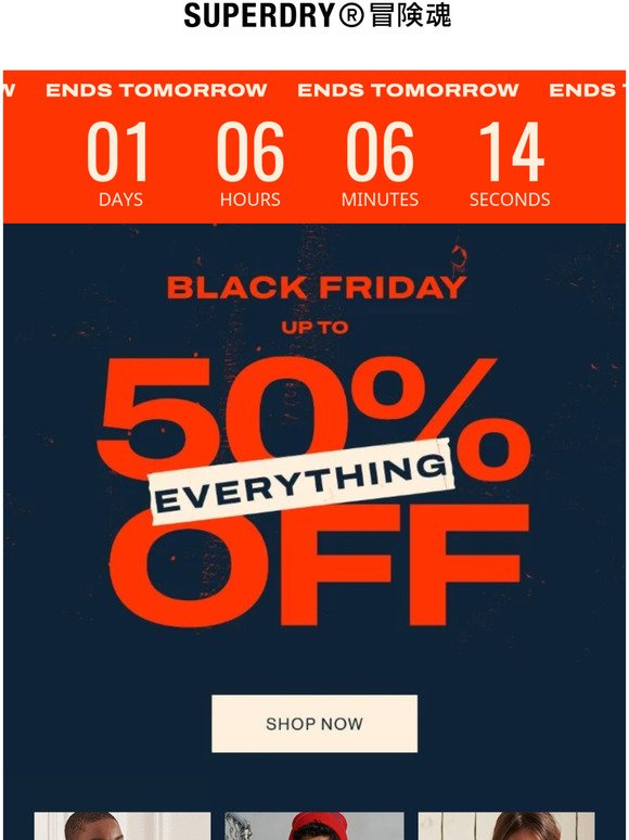  ONLY 24 HRS LEFT!!  EVERYTHING up to 50% OFF