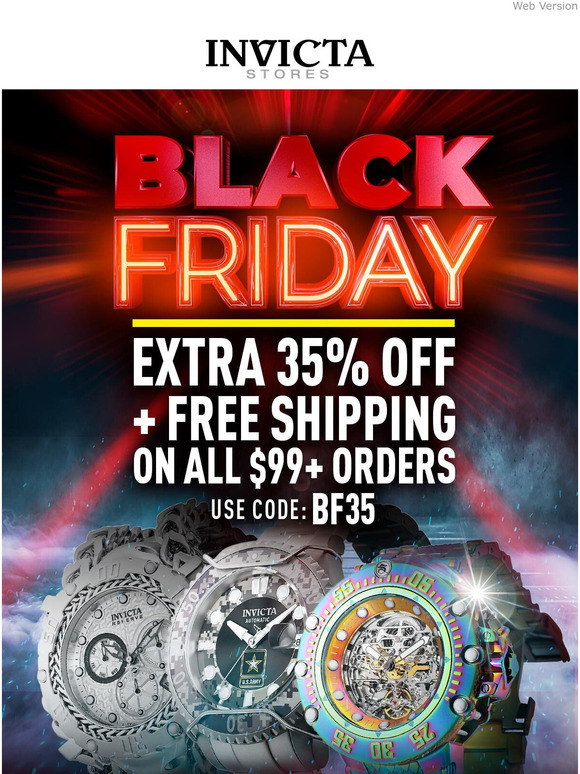 invicta black friday 2018