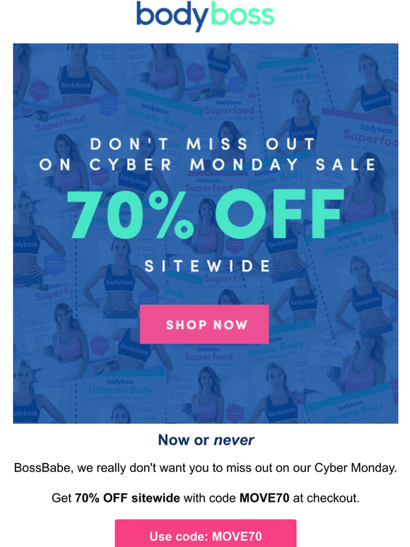 Cyber Monday: 70% off sitewide