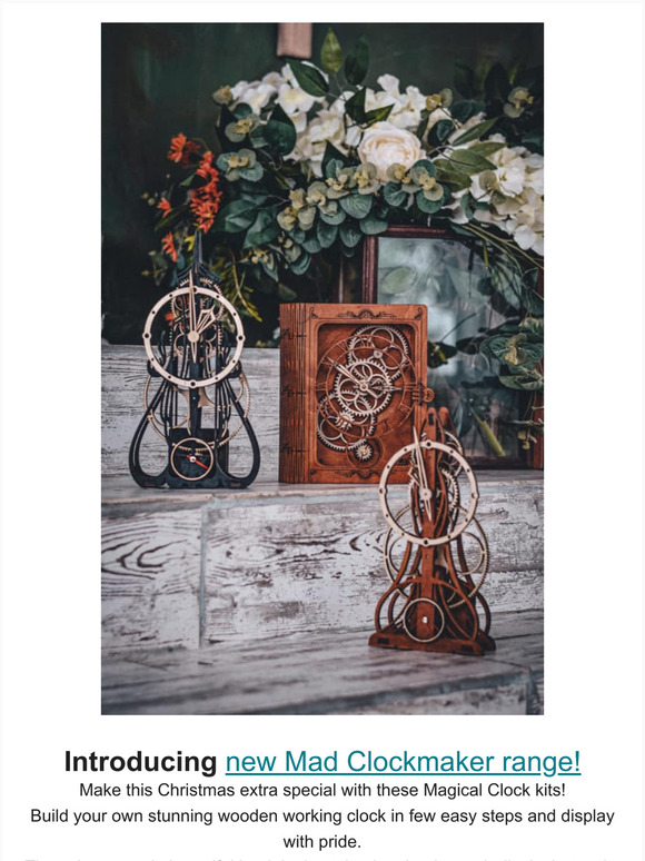 Mechanical Models: New Mad Clockmaker kits for Magical Christmas | Milled