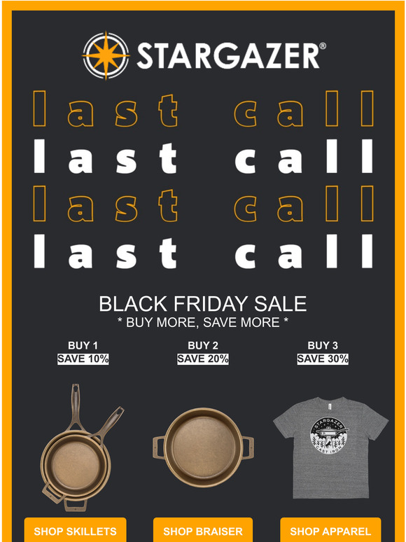 LAST CALL  FOR SAVINGS!