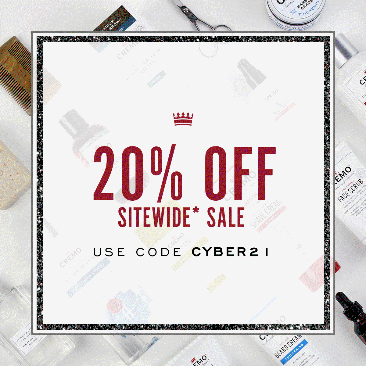 20% off sitewide* sale. Use code CYBER21