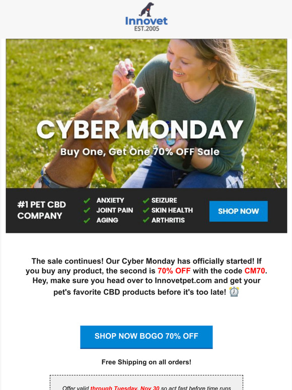 Cyber Monday is here!