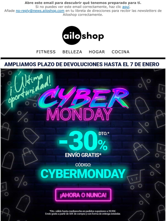 Triple Ventaja CYBER MONDAY Solo hasta las 23:59h!