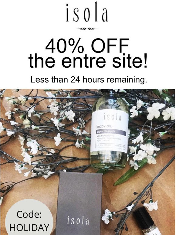 Last chance to get 40% OFF