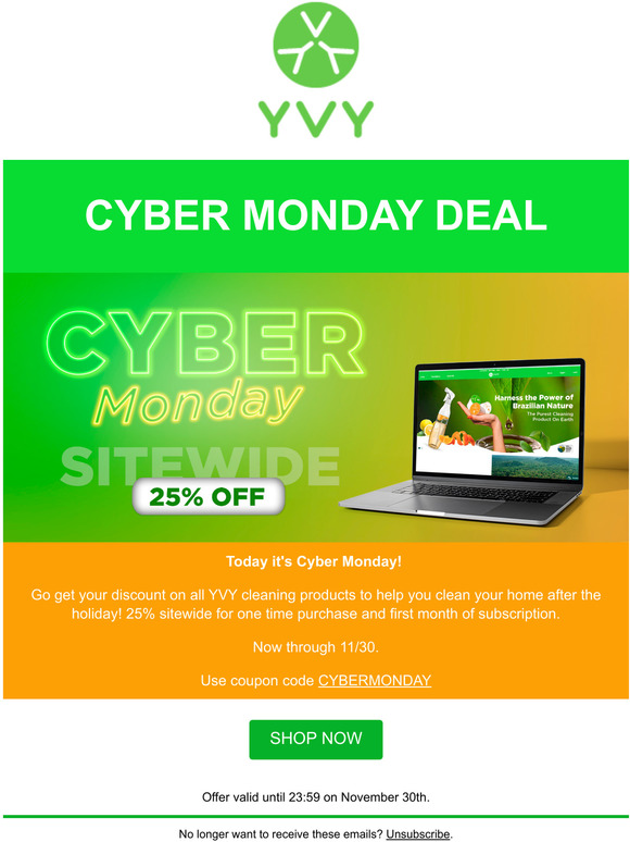CYBER MONDAY DEAL!
