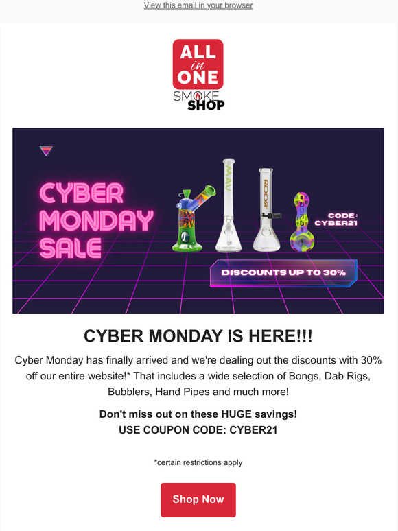 CYBER MONDAY IS HERE!