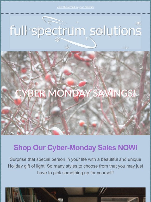 Cyber Monday LED Lighting Deals from Full Spectrum Solutions