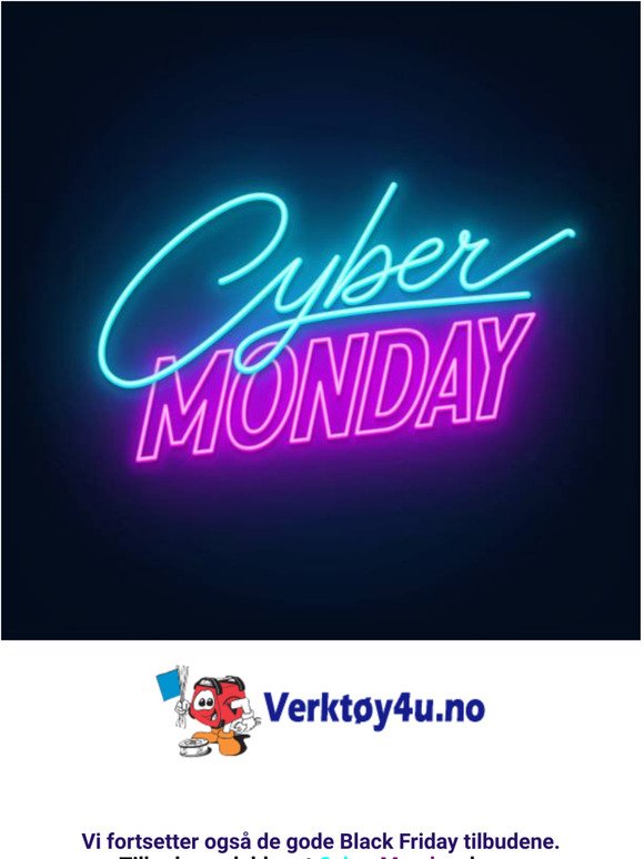 Cyber Monday fra Verkty4u