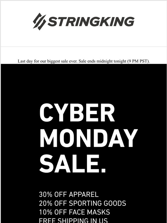 Last chance at our biggest sale ever.