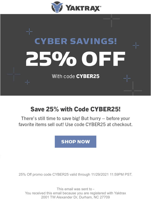 Hurry, last chance to SAVE 25%!