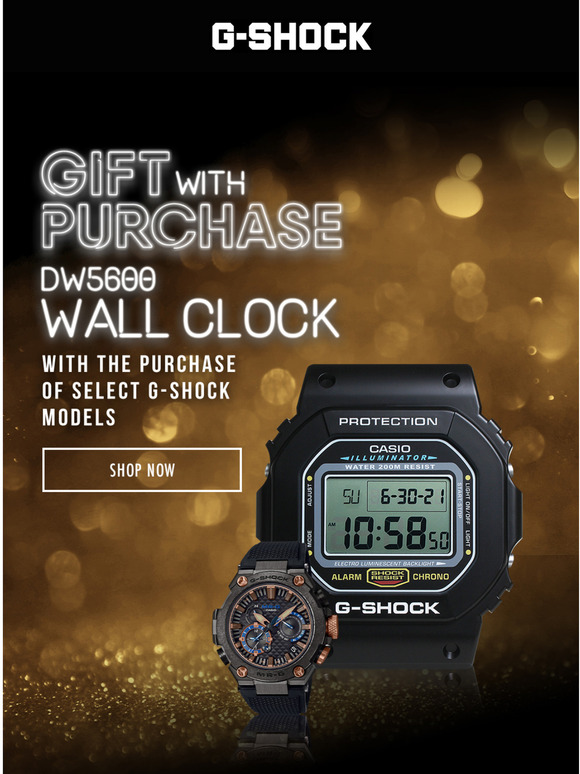 G Shock The Coveted GSHOCK Wall Clock is Here as a Gift to You Milled