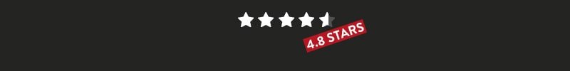 4.8 star rating across war paint