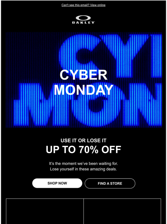 cyber monday oakley