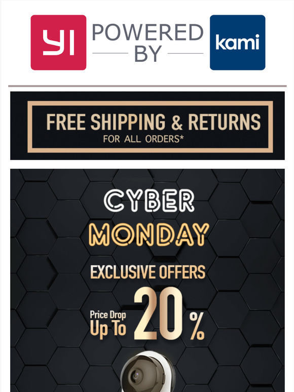 EXTRA SAVING, EXCLUSIVE DEALS ON YI HOME 1080P, TODAY! 