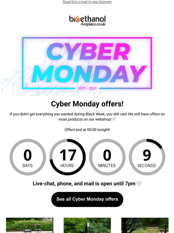 CYBER MONDAY! New offers on the webshop!