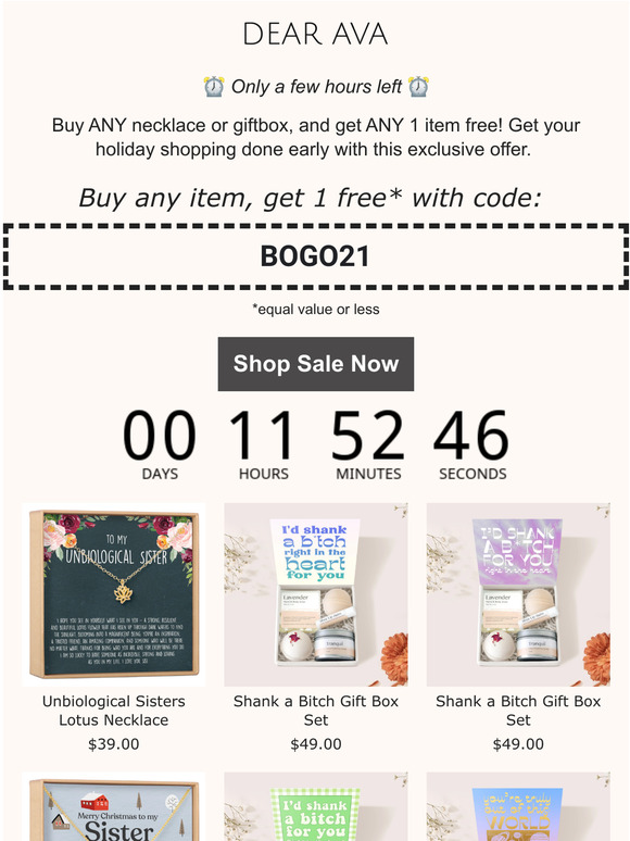 Only a few hours left 