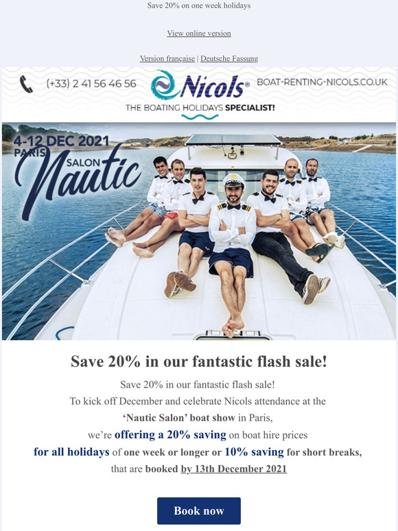 Fantastic flash sale!  save 20%