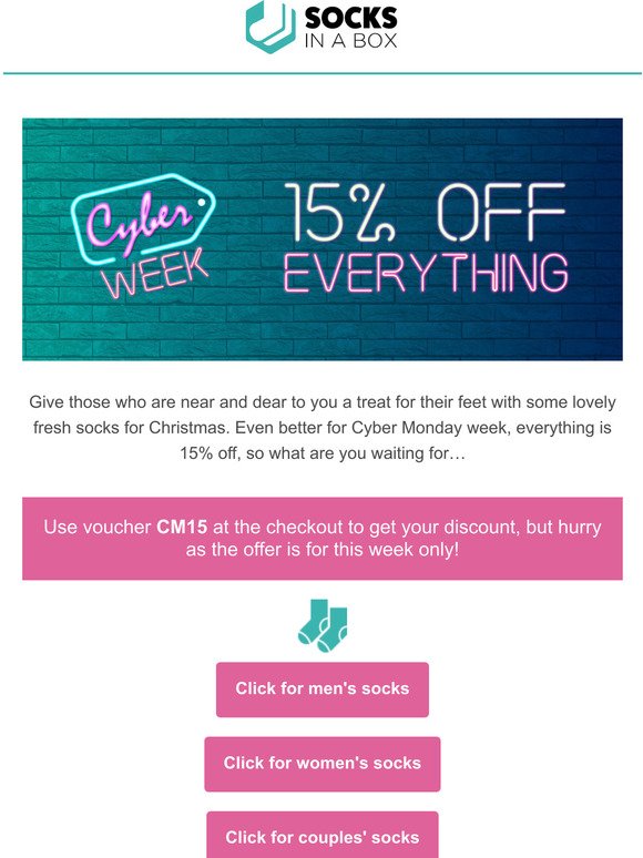  15% off everything this week only