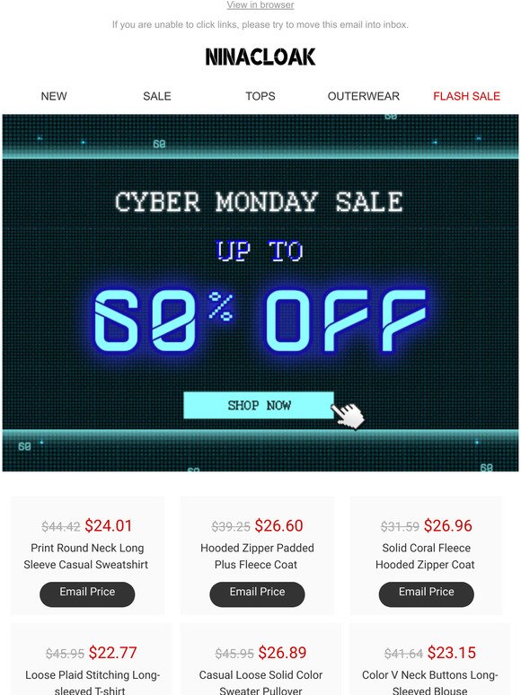 Cyber Monday sale has started