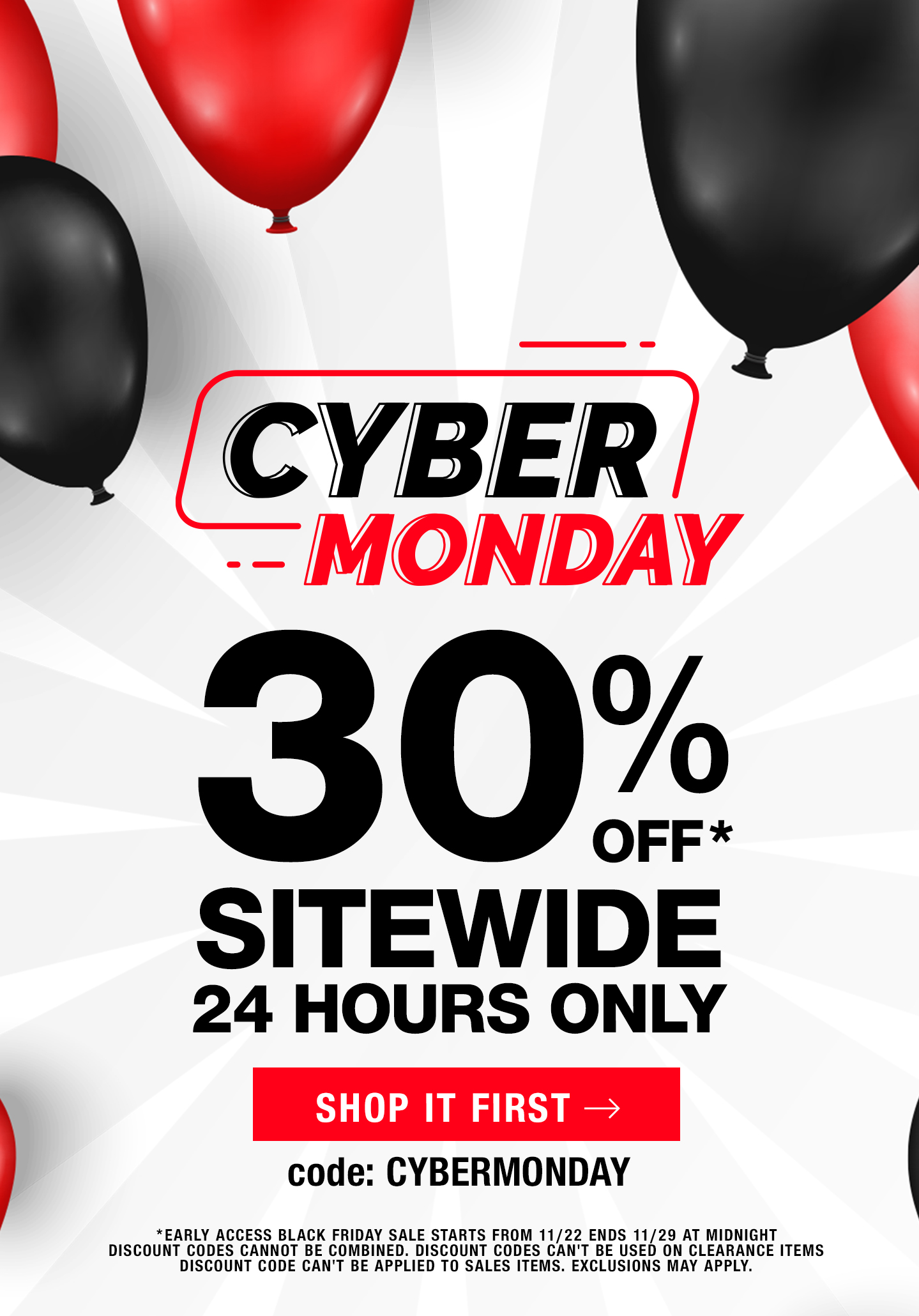30% OFF Sitewide for 24 Hours Only
