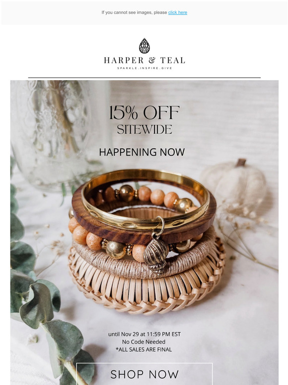 15% OFF Cyber Monday Sale