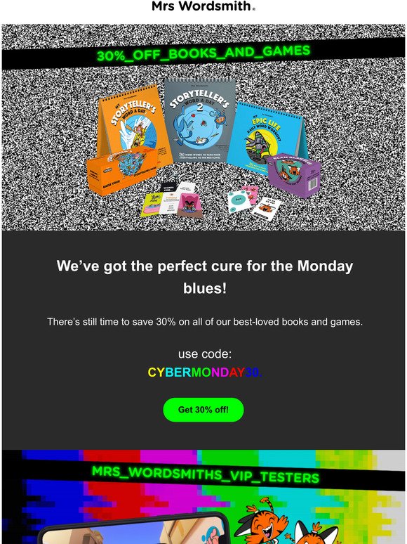 Brighten Monday with Cyber  savings