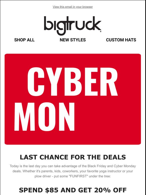 CYBER MONDAY is here and so are the DEALS! 