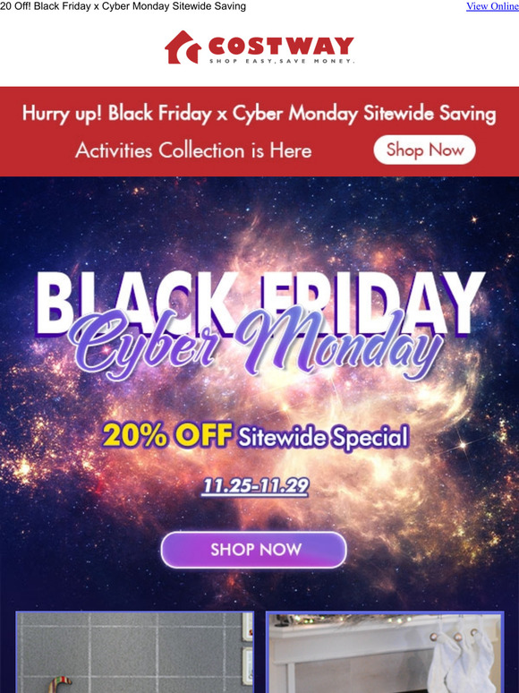 Last Chance! Cyber Monday Sitewide Saving