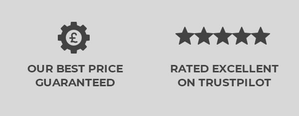 Our Best Price Guaranteed, Rated Excellent on Trust Pilot