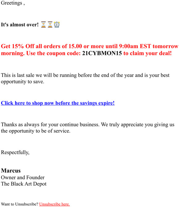 the black art depot FINAL CALL Your Discount Disappears Soon! Milled