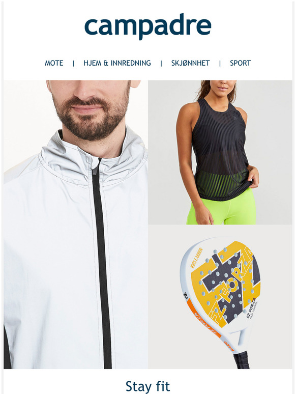 Sportswear & tools  Stay fit!