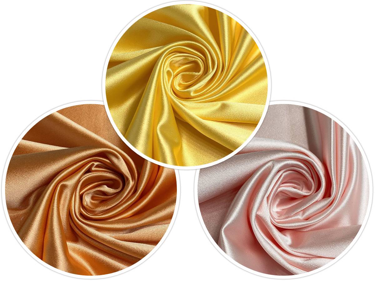 Taupe/Pumice Stone Italian Stretch Satin Fabric