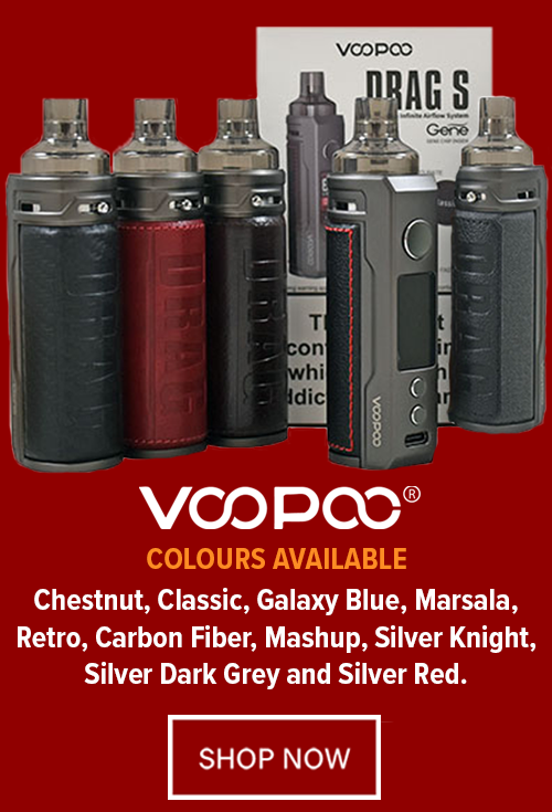Drag S Vape Kits by Voopoo Restocked Plus Uwell