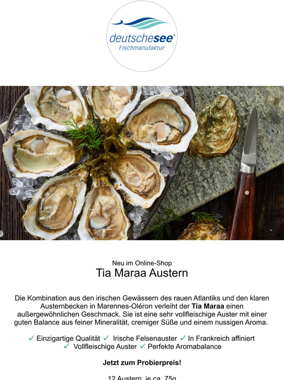 Deutsche See Fischmanufaktur: Tia Maraa Austern | Milled