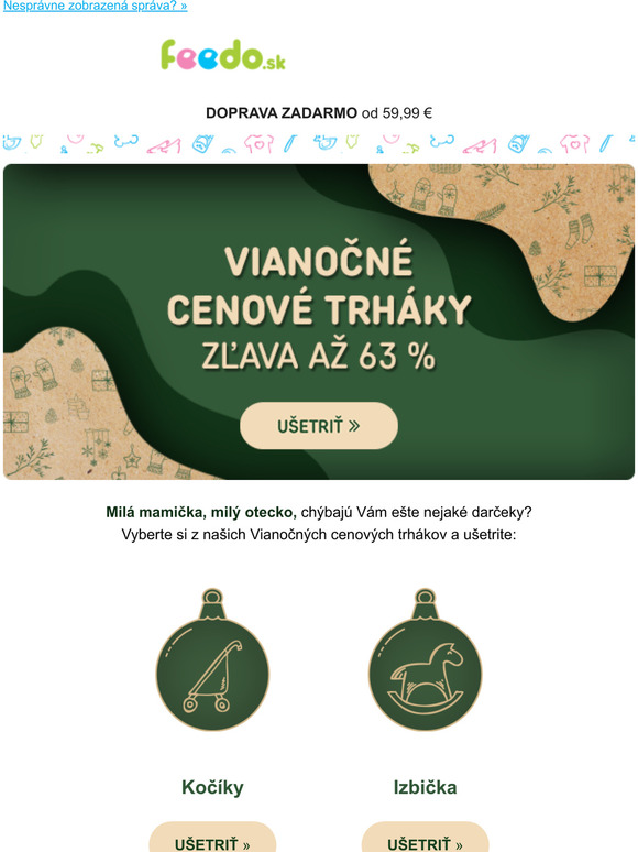 Vianon trhky a s 63 % zavou