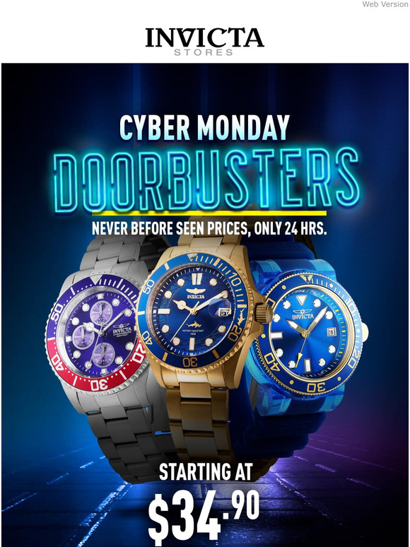 invicta cyber monday