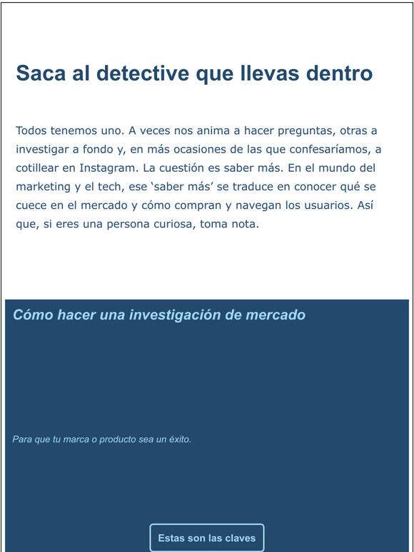 Mensaje apto solo para curiosos