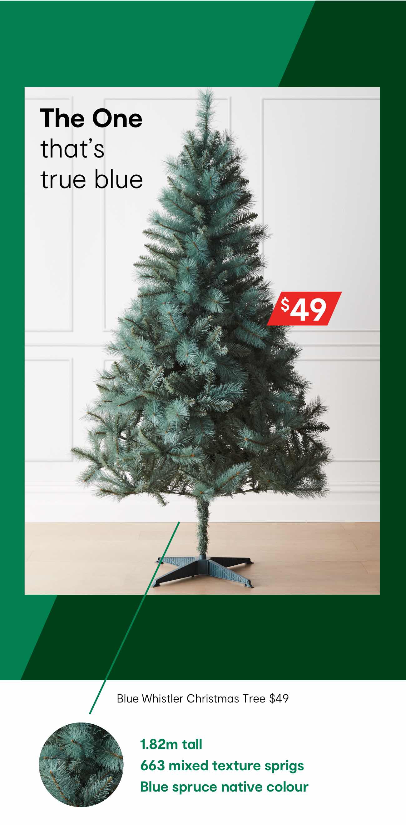 Kmart: Christmas trees of all kinds are here! | Milled, image size:1300x2640