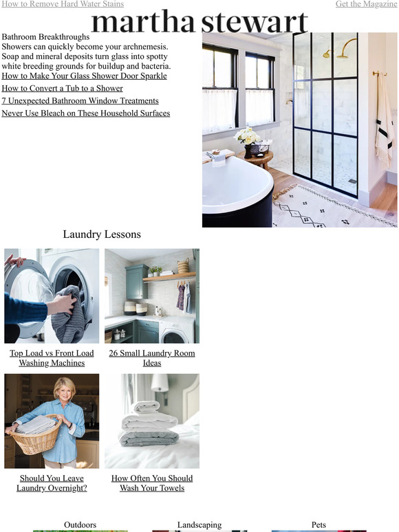 Martha Stewart How to Make Your Glass Shower Door Sparkle Milled