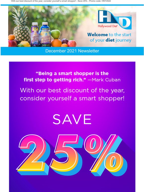 Our best discount of the year SAVE 25%!